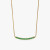David Yurman 1.7mm Pav&Atilde;&copy; Bar Green Diamond Necklace