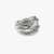 David Yurman Silver Double Cylinder Cross Ring