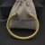 David Yurman 5mm Gold Cable Cuff Bracelet with Diamond-Accented Light Green Stone