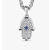 David Yurman White Gold-Tone Minions Blue Diamond Necklace