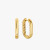David Yurman Gold 24.3&Atilde;15.9mm Smooth Hoop Earrings