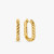 David Yurman Gold 24.3&Atilde;15.9mm Cable Twist Hoop Earrings