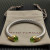 David Yurman 7mm Gold-Tone End Caps Sterling Silver Cable Cuff Bracelet 5-Row Pav&Atilde;&copy; Light Green Diamonds
