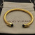 David Yurman Gold 5mm Five-Row Cable Bracelet with Black Pav&Atilde;&copy; Diamonds