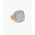 David Yurman 18mm Gold Square Pav&Atilde;&copy; Diamond Ring