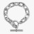 David Yurman Cable Twist Silver Rotating Clasp Bracelet, Length 21cm