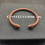 David Yurman 5mm Beige Colorful Enamel Cuff Bracelet, Fits Wrist Size 16cm - 20cm