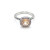 David Yurman Four-Prong Square Champagne Diamond Ring