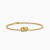 David Yurman 8mm Gold Double Ring Cable Bracelet