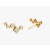 David Yurman Gold 15mm Ear Climber Stud Earrings