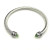 David Yurman 5mm Cable Classics Rotating Light Green Diamond Cuff Bracelet
