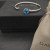 David Yurman 3mm Blue Diamond Cable Cuff Bracelet