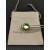 David Yurman Gold and Silver 14mm Square Green Diamond Ring