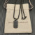 David Yurman Black and Gold Pav&Atilde;&copy; Black Diamond Logo Necklace