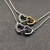 David Yurman Silver Double Heart Clasp Necklace, 1.5mm Chain, 45+5cm Adjustable Length
