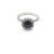 David Yurman Four-Prong Square Black Diamond Ring
