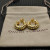 David Yurman 20.5x20mm Gold Cable Spiral Hoop Earrings