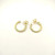 David Yurman Gold Petite Single Twisted Cable Hoop Earrings