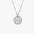 David Yurman Gold Diamond Initial M Disc Pendant Necklace