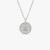 David Yurman Gold Diamond Initial Z Disc Pendant Necklace