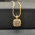 David Yurman 14mm Gold Four-Prong Pav&Atilde;&copy; Diamond Necklace, 2mm Chain, 45+5cm Adjustable Length