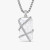 David Yurman White Crystal Bezel Necklace, 3mm Chain, 50+5cm / 60+5cm Adjustable Length
