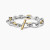 David Yurman 8mm Gold and Silver Mercer Multi-Ring Bracelet