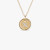 David Yurman Gold Diamond Initial X Disc Pendant Necklace