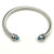 David Yurman 5mm Cable Classics Rotating Blue Diamond Cuff Bracelet