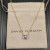 David Yurman Gold 8mm Four-Prong Purple Diamond Necklace